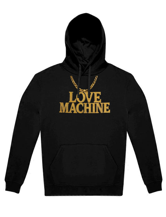 Hoodie Unisex - Love Machine - Schwarz